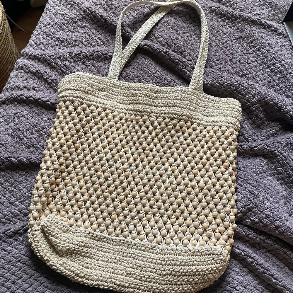 NWT Madewell Beaded Crochet Tote